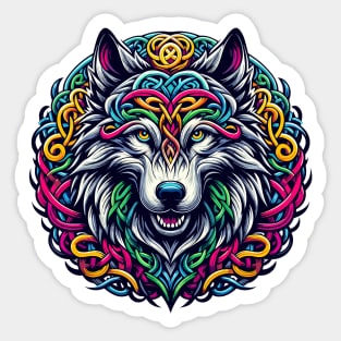 Celtic Wolf Sticker